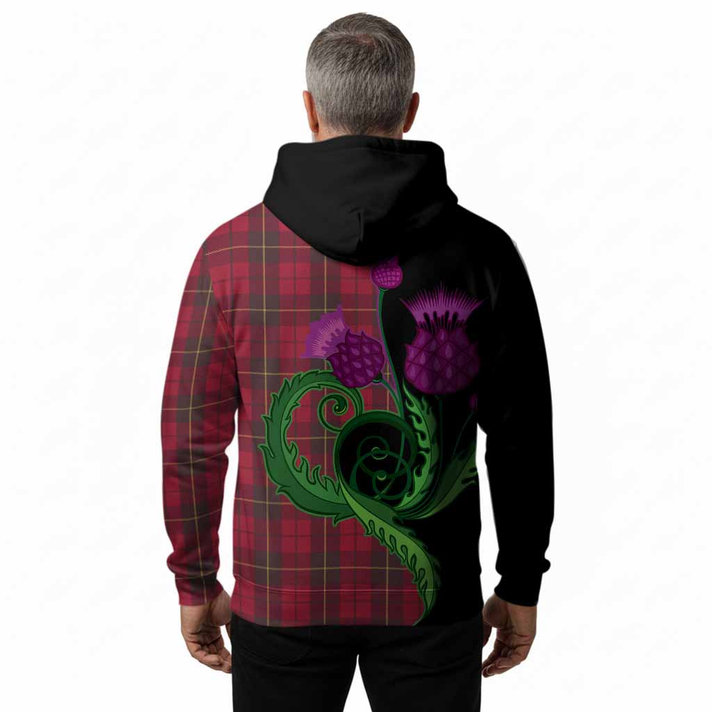 Wallace Tartan Hoodie Traditional Scottish Thistle