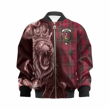 Wallace Tartan Kid Bomber Jacket Roaring Lion Heritage