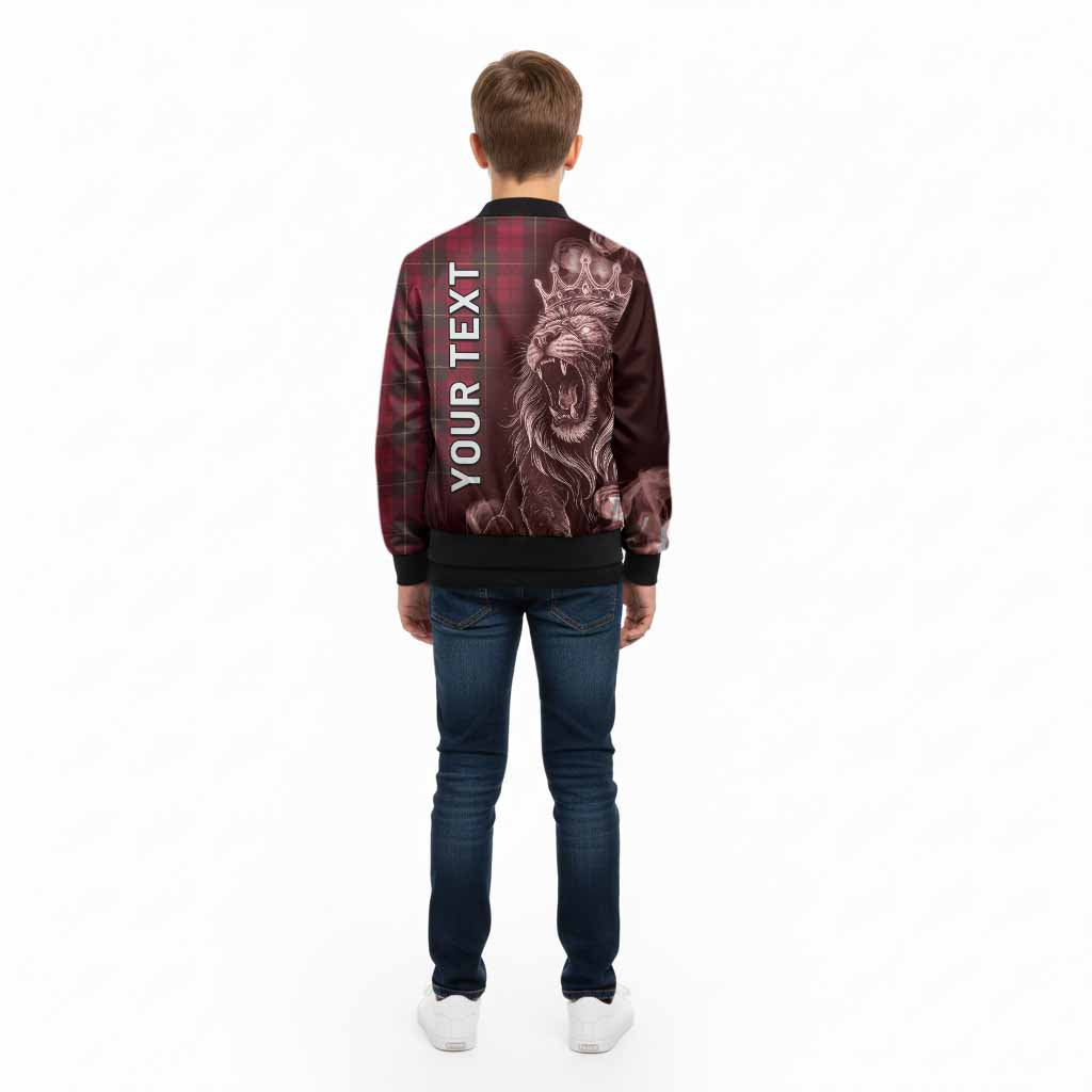 Wallace Tartan Kid Bomber Jacket Roaring Lion Heritage