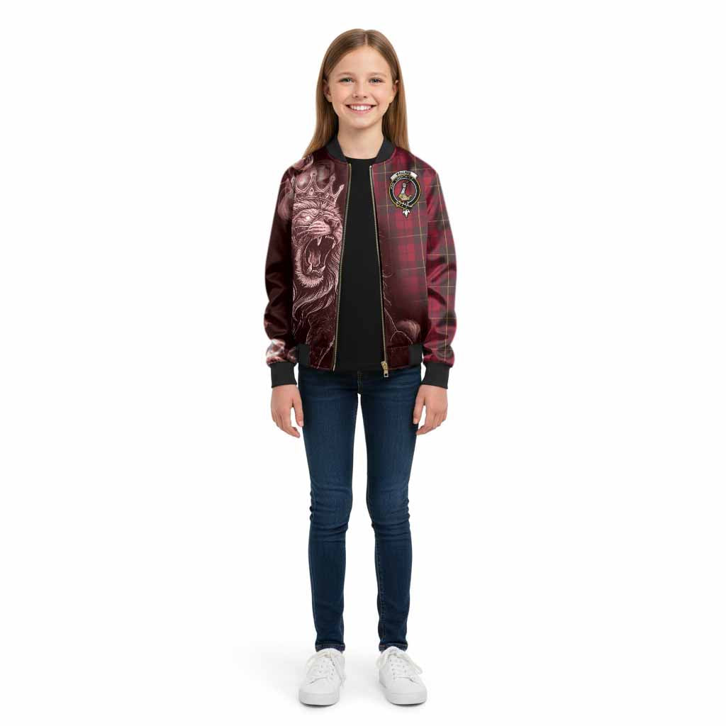 Wallace Tartan Kid Bomber Jacket Roaring Lion Heritage