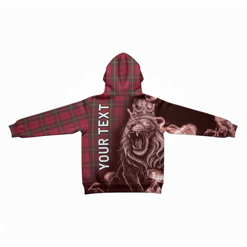 Wallace Tartan Kid Hoodie Roaring Lion Heritage