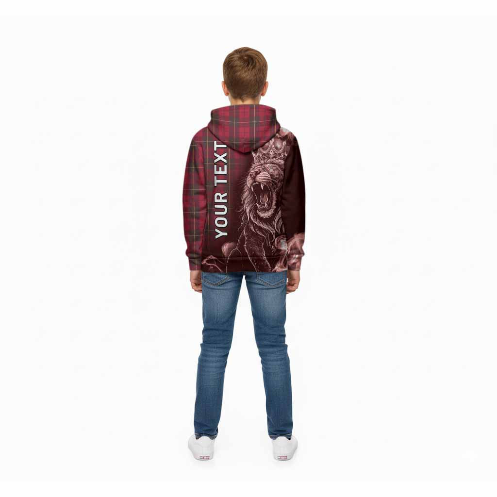 Wallace Tartan Kid Hoodie Roaring Lion Heritage