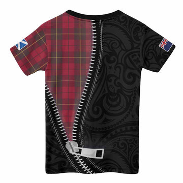 Wallace Tartan Kid T-shirt New Zealand Pattern Unique Zipper Stylized