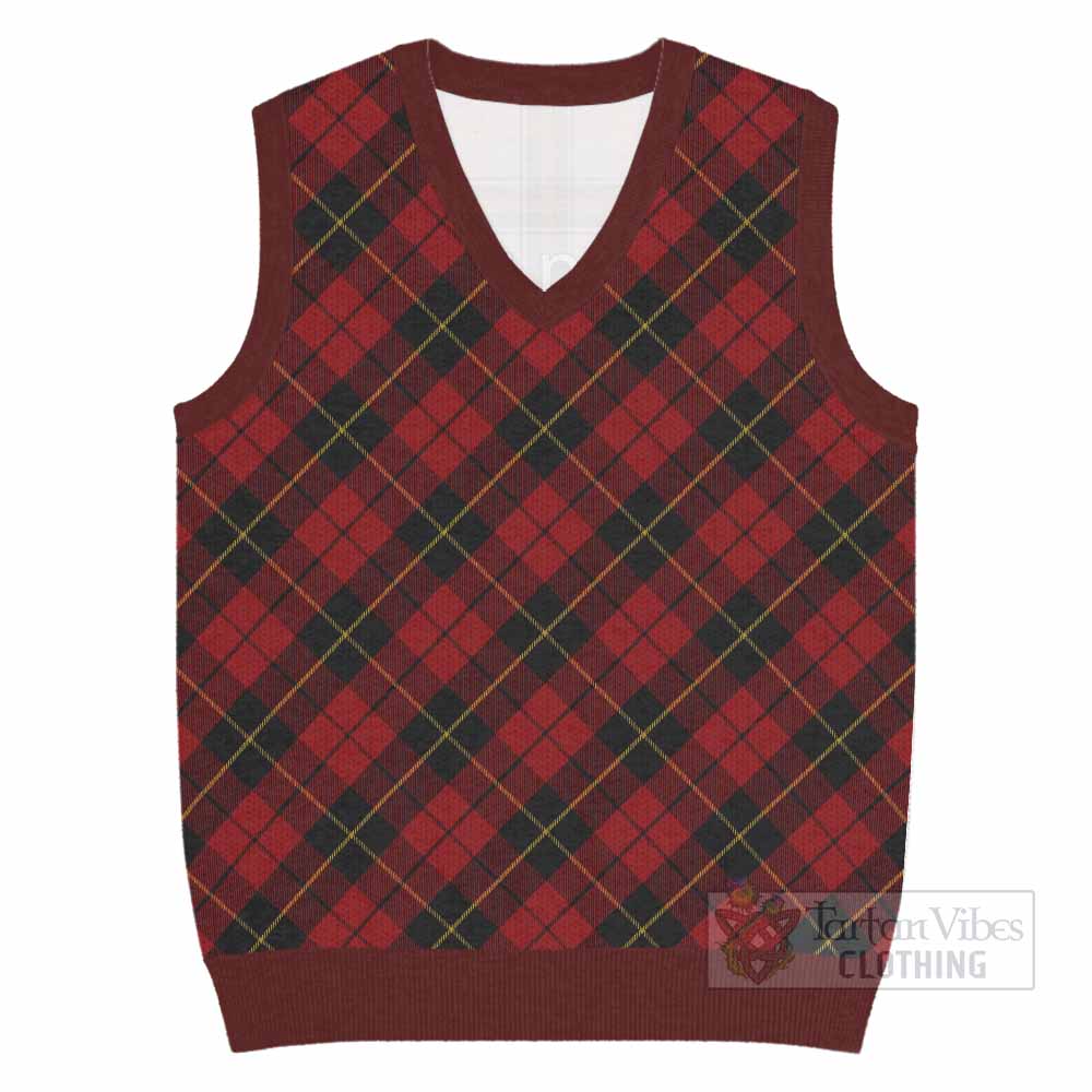Wallace Tartan  Knitted V-Neck Vest Cross Style