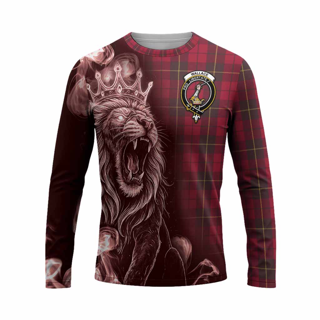 Wallace Tartan Long Sleeve T-Shirt Roaring Lion Heritage