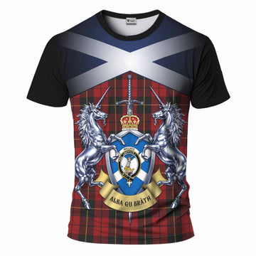 Wallace Tartan T-Shirt Alba Gu Brath Unicorn Crest