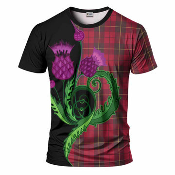 Wallace Tartan T-Shirt Traditional Scottish Thistle
