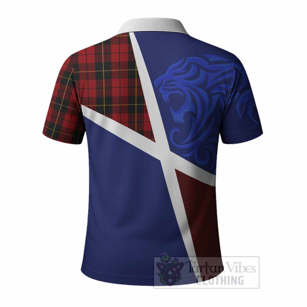 Wallace The Scottish Football Crest Polo Shirt Lion-Tartan Army