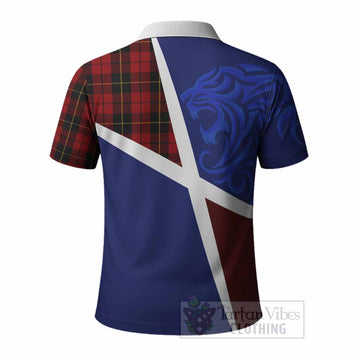 Wallace The Scottish Football Crest Polo Shirt Lion-Tartan Army