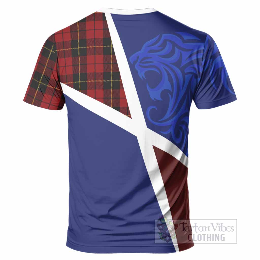 Wallace The Scottish Football Crest T-Shirt Lion-Tartan Army