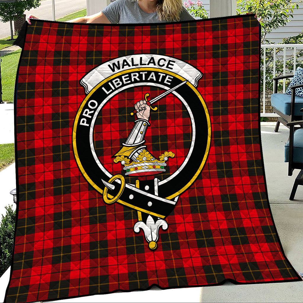 wallace-weathered-tartan-quilt-with-family-crest