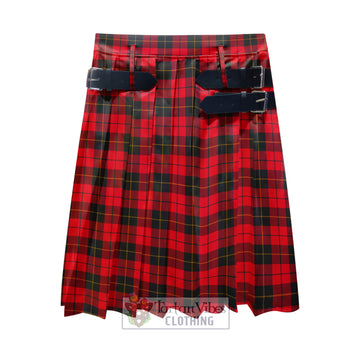 Wallace Weathered Tartan Men's Pleated Skirt - Fashion Casual Retro Scottish Kilt Style