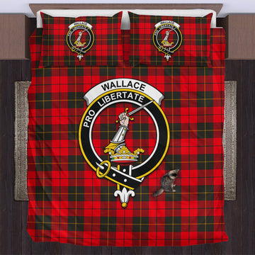 Wallace Weathered Tartan Bedding Set with Family Crest