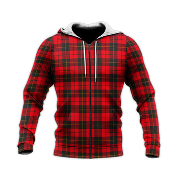 Wallace Weathered Tartan Knitted Hoodie