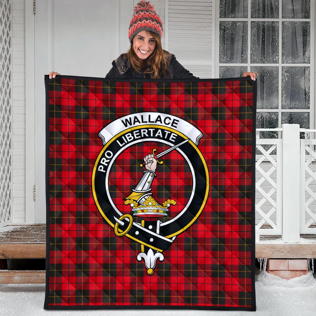wallace-weathered-tartan-quilt-with-family-crest
