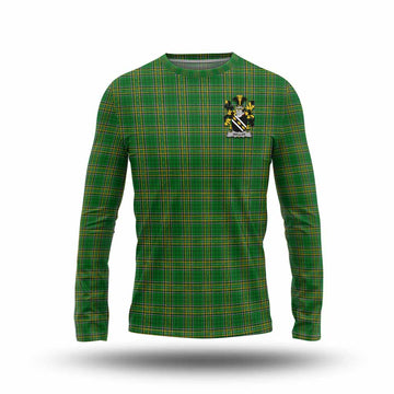 Waller Irish Clan Tartan Long Sleeve T-Shirt with Coat of Arms Unisex - Tartan Vibes Clothing