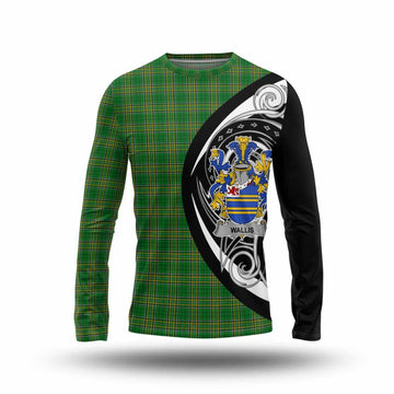 Wallis Irish Clan Long Sleeve T-Shirt Celtic Circle Style Unisex - Tartan Vibes Clothing