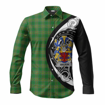 Walron Irish Clan Long Sleeve Button Shirt Celtic Circle Style Men's Shirt S - Tartan Vibes Clothing
