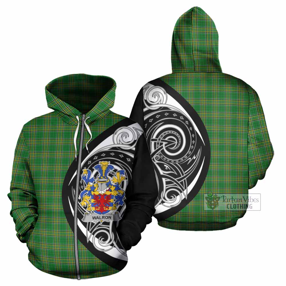 Walron Irish Clan Hoodie Celtic Circle Style Zip Hoodie - Tartan Vibes Clothing