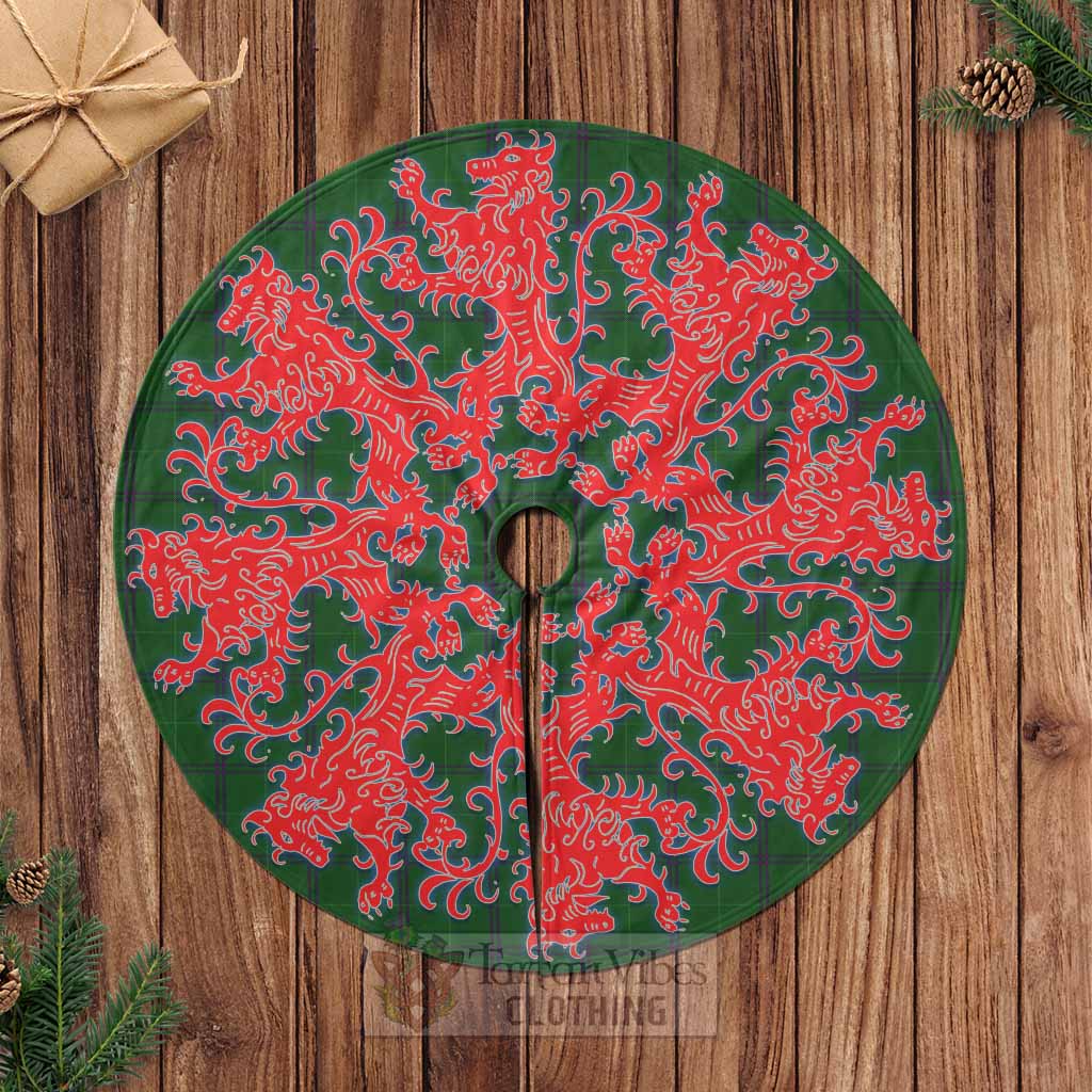 Tartan Vibes Clothing Walters Tartan Christmas Tree Skirt Lion Rampant Style