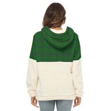 Walters Tartan Half Style Women's Borg Fleece Hoodie with Half Zip - Tartan Vibes Clothing