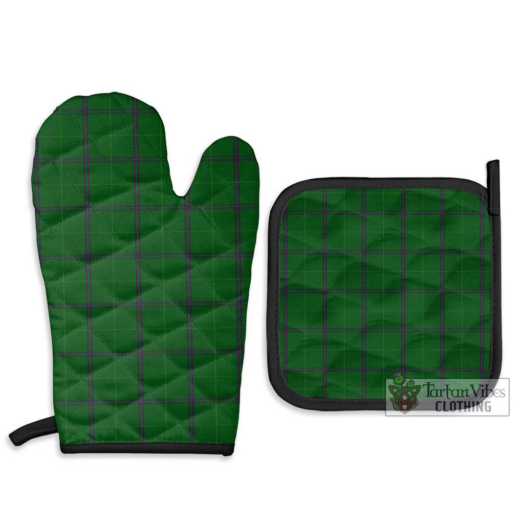 Walters Tartan Combo Oven Mitt & Pot-Holder Combo 1 Oven Mitt & 2 Pot-Holder Black - Tartan Vibes Clothing