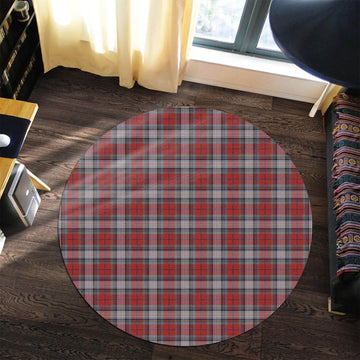 Warden Tartan Round Rug Premium Round Rug - Tartan Vibes Clothing