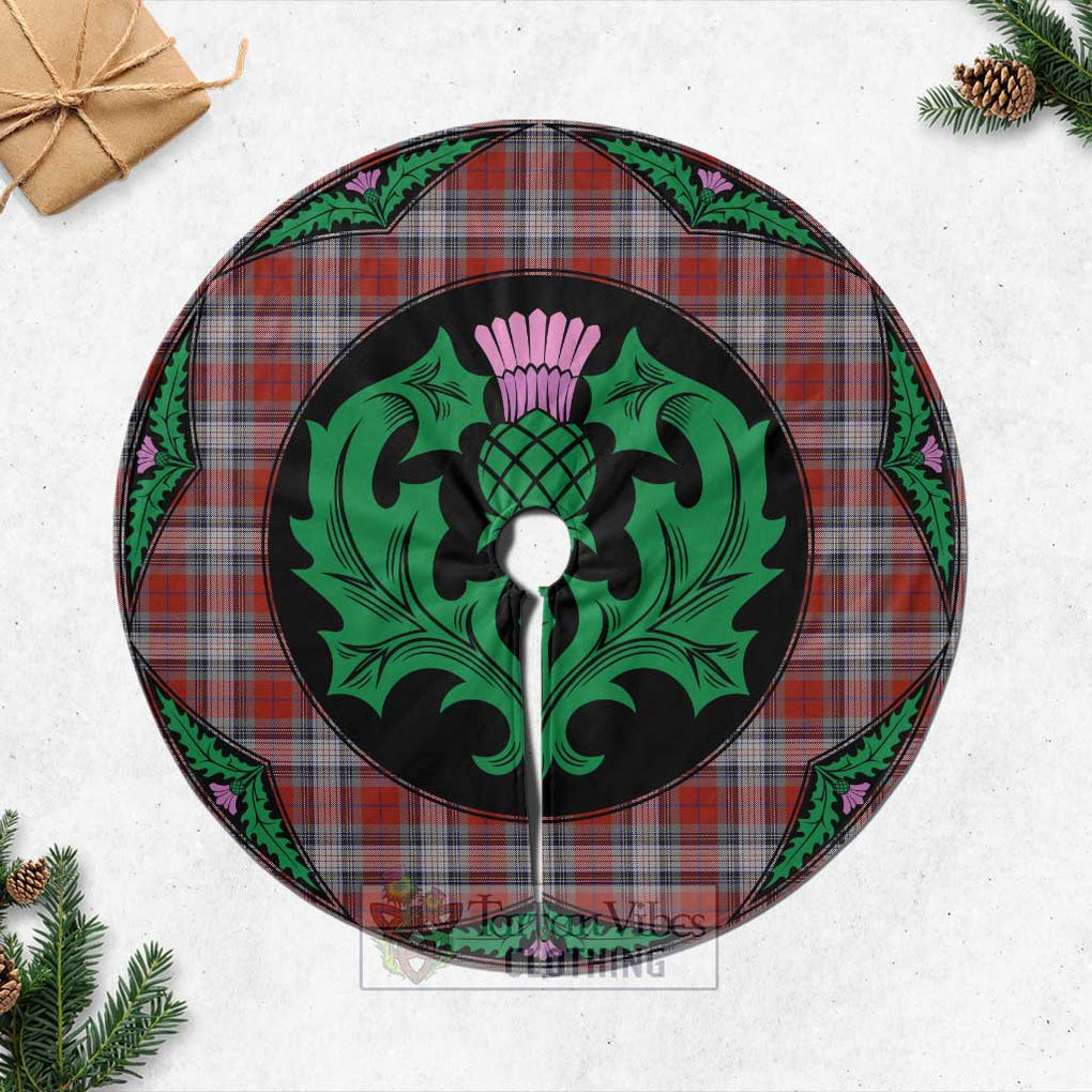 Warden Tartan Christmas Tree Skirt Scottish Thistle Style Casual Tree Skirts - Tartan Vibes Clothing