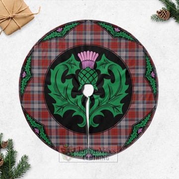 Warden Tartan Christmas Tree Skirt Scottish Thistle Style Casual Tree Skirts - Tartan Vibes Clothing