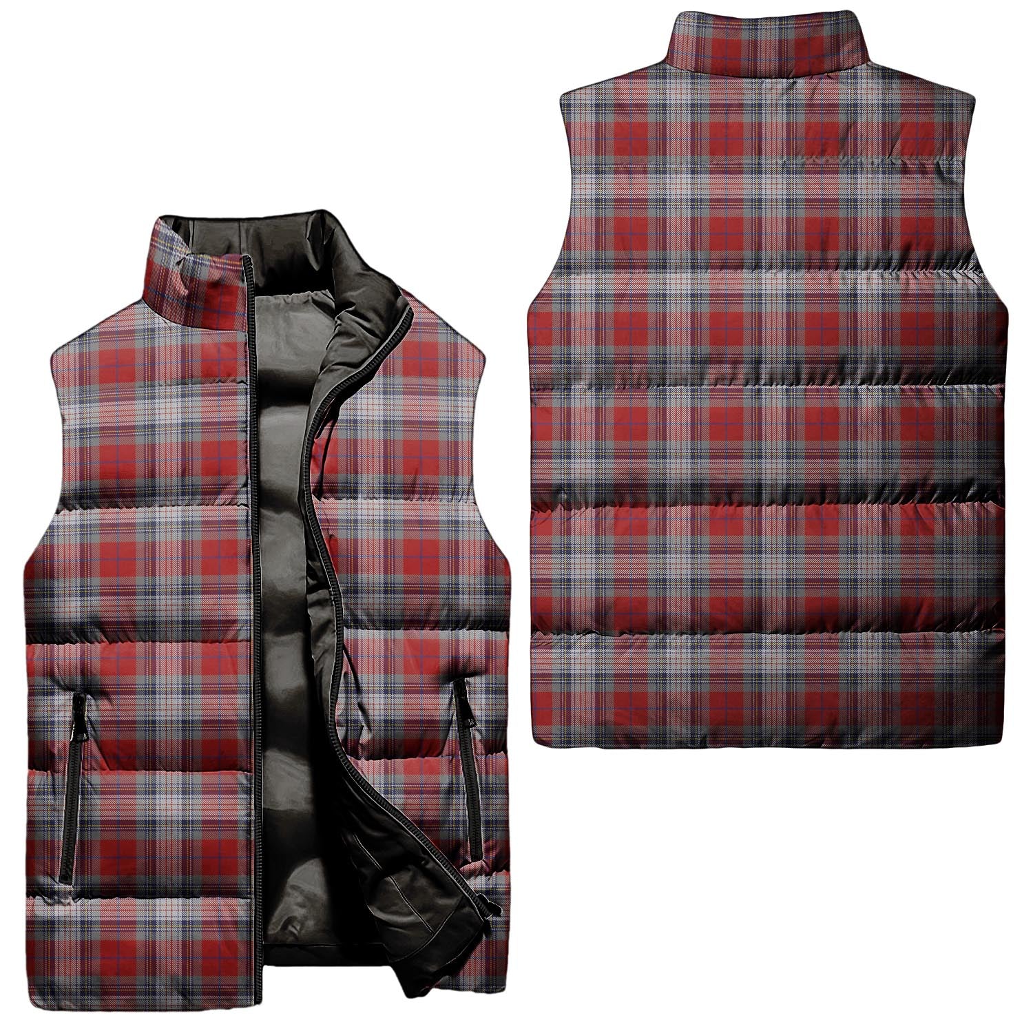 Warden Tartan Sleeveless Puffer Jacket Unisex - Tartan Vibes Clothing