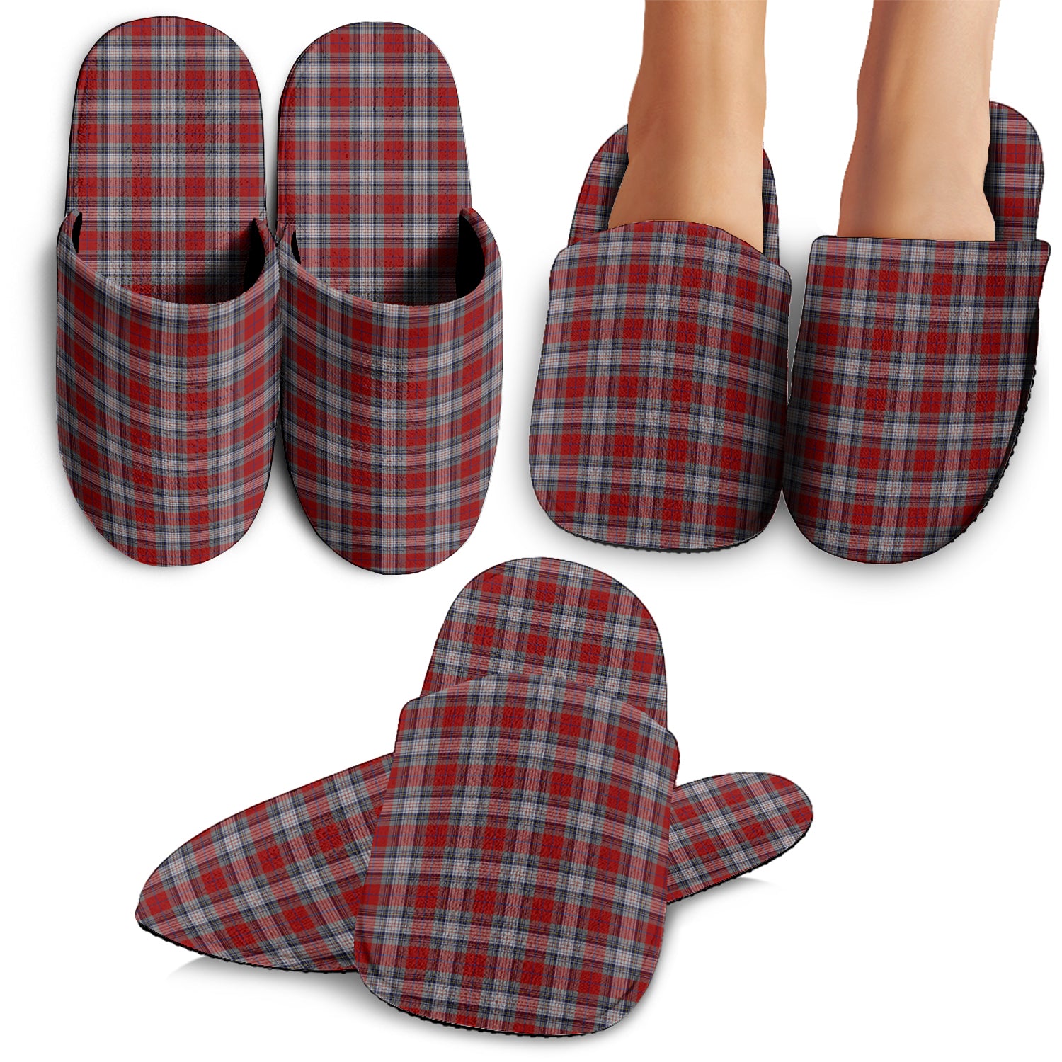 Warden Tartan Home Slippers - Tartanvibesclothing Shop