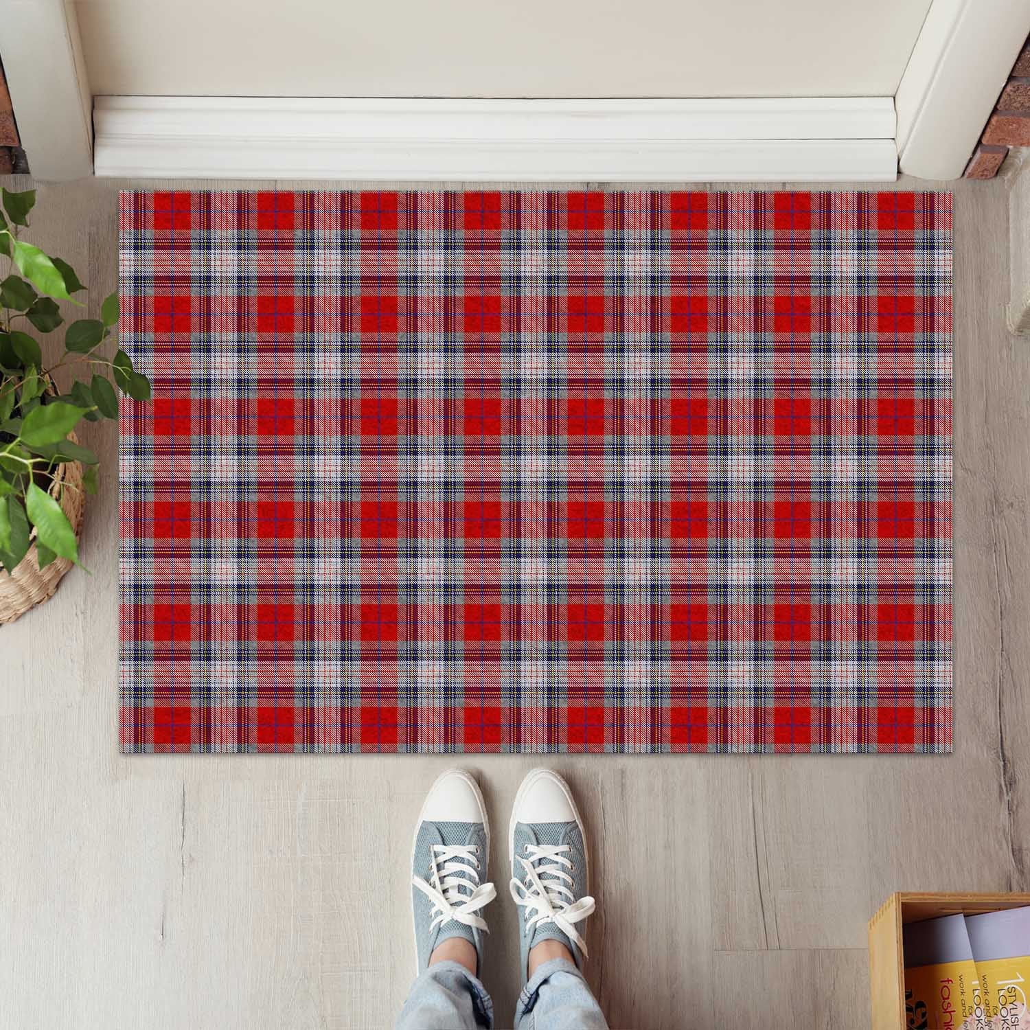 Warden Tartan Rubber Doormat - Tartan Vibes Clothing