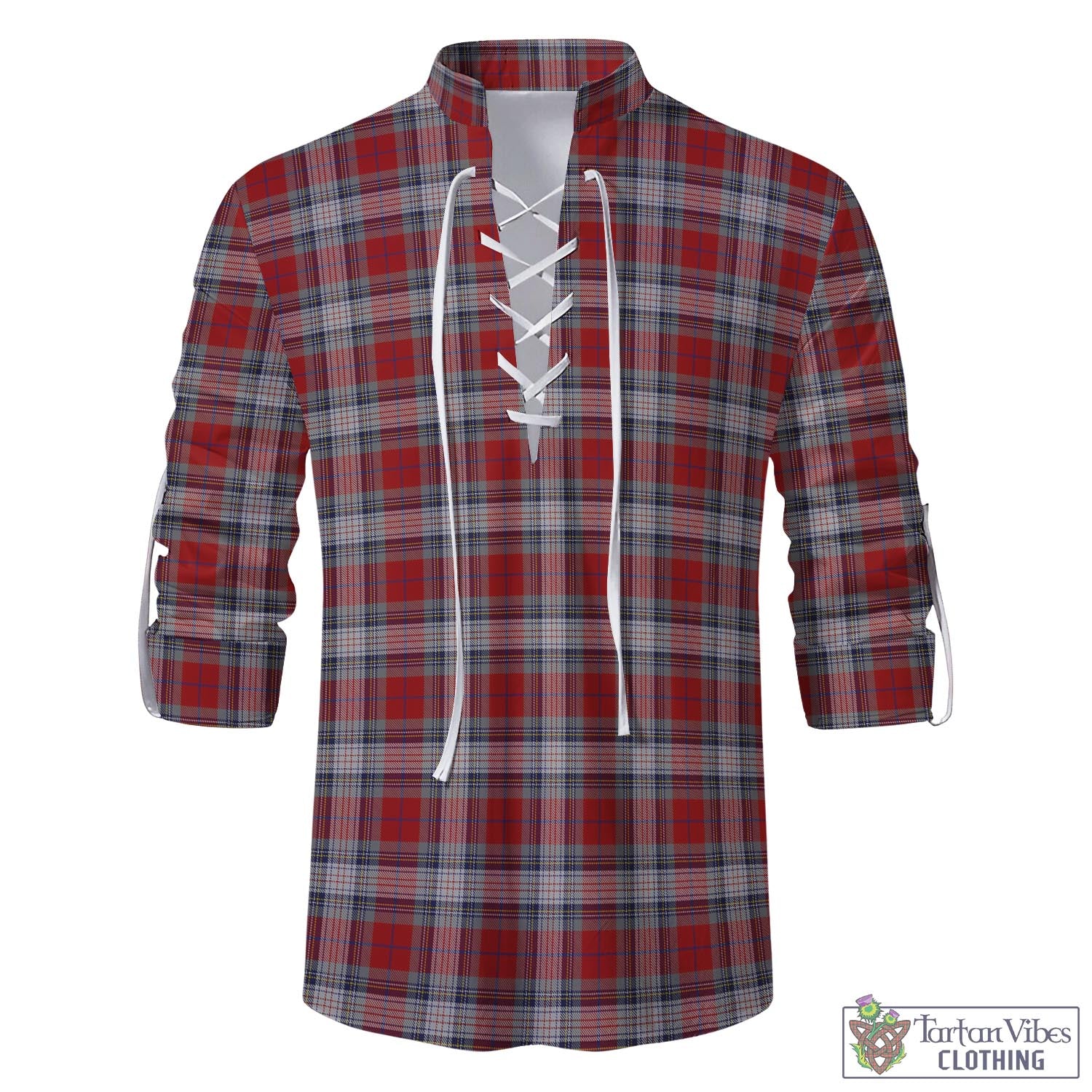 Warden Tartan Men's Scottish Traditional Jacobite Ghillie Kilt Shirt - Tartan Vibes Clothing