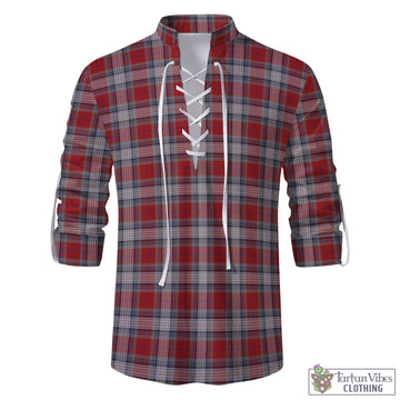 Warden Tartan Men's Scottish Traditional Jacobite Ghillie Kilt Shirt