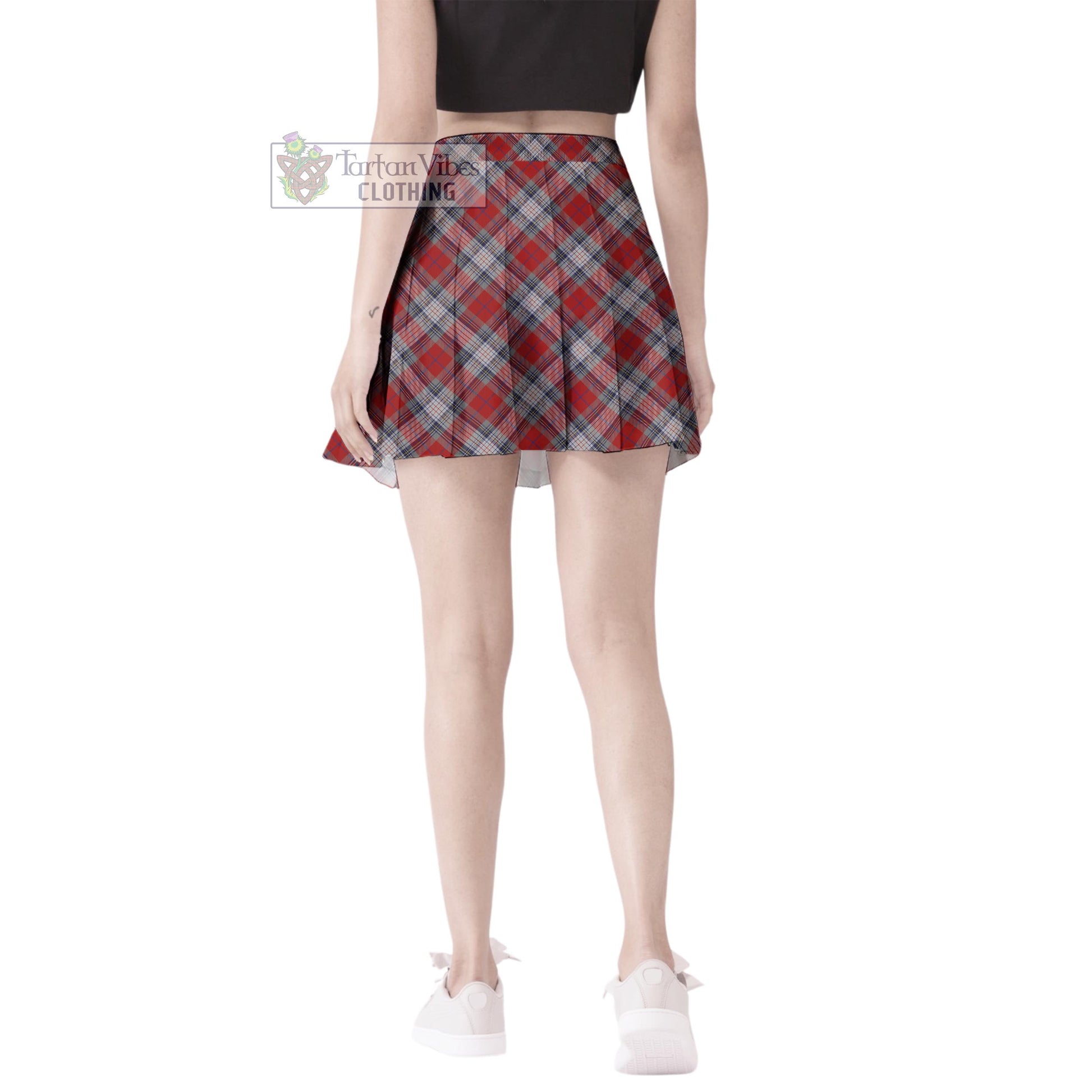 Tartan Vibes Clothing Warden Tartan Women's Plated Mini Skirt