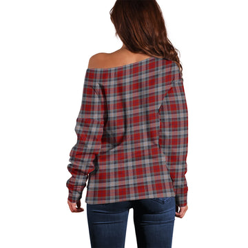 Warden Tartan Off Shoulder Women Sweater - Tartan Vibes Clothing