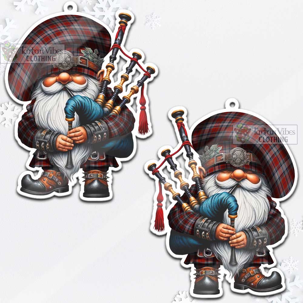 Warden Tartan Bagpiper Gnome Christmas Ornament - Tartan Vibes Clothing