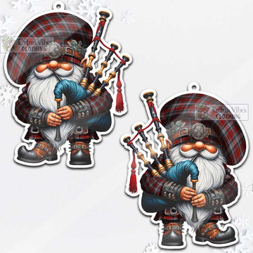 Warden Tartan Bagpiper Gnome Christmas Ornament - Tartan Vibes Clothing