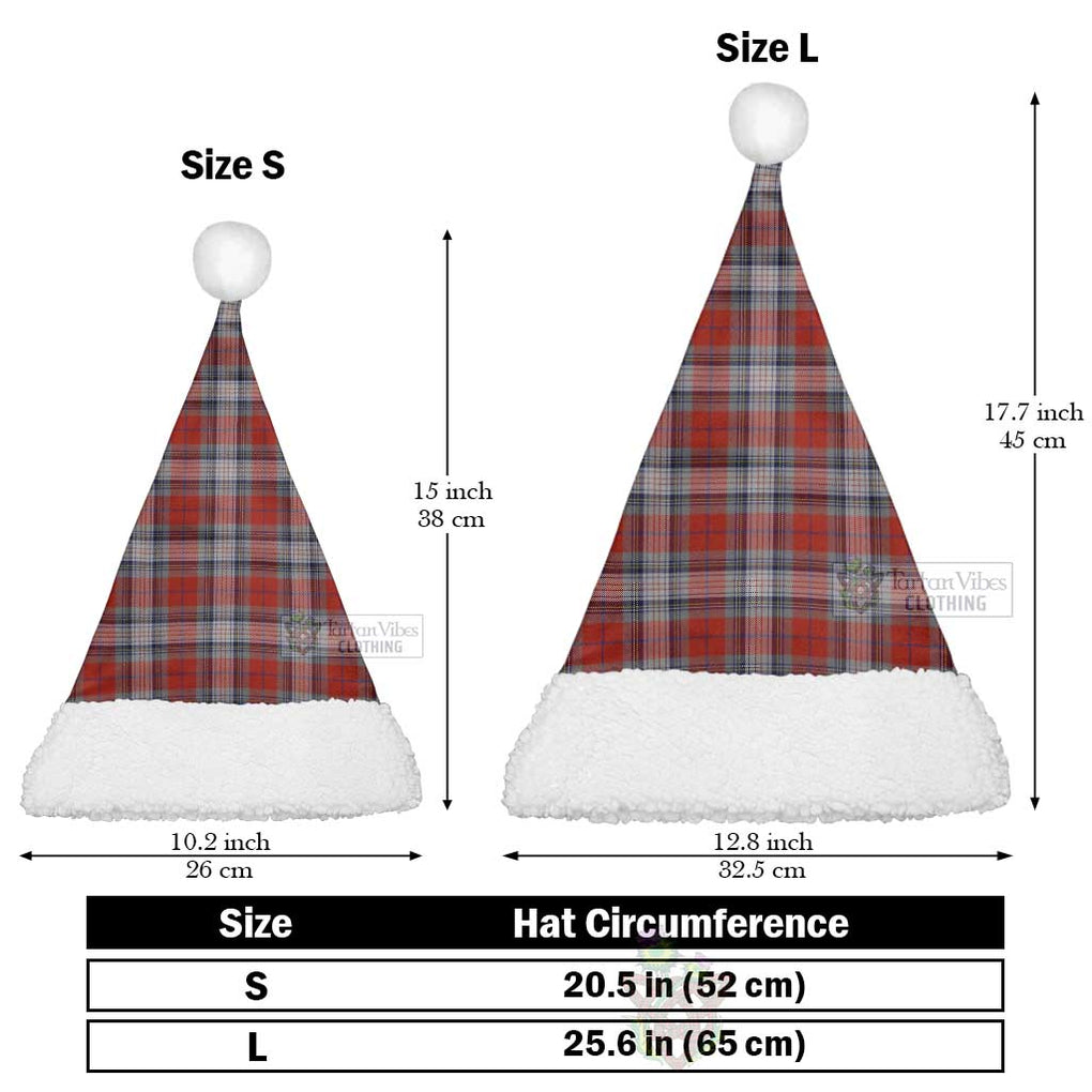 Warden Tartan Christmas Santa Hats Christmas Hat L 25.6in (65cm) - Tartan Vibes Clothing