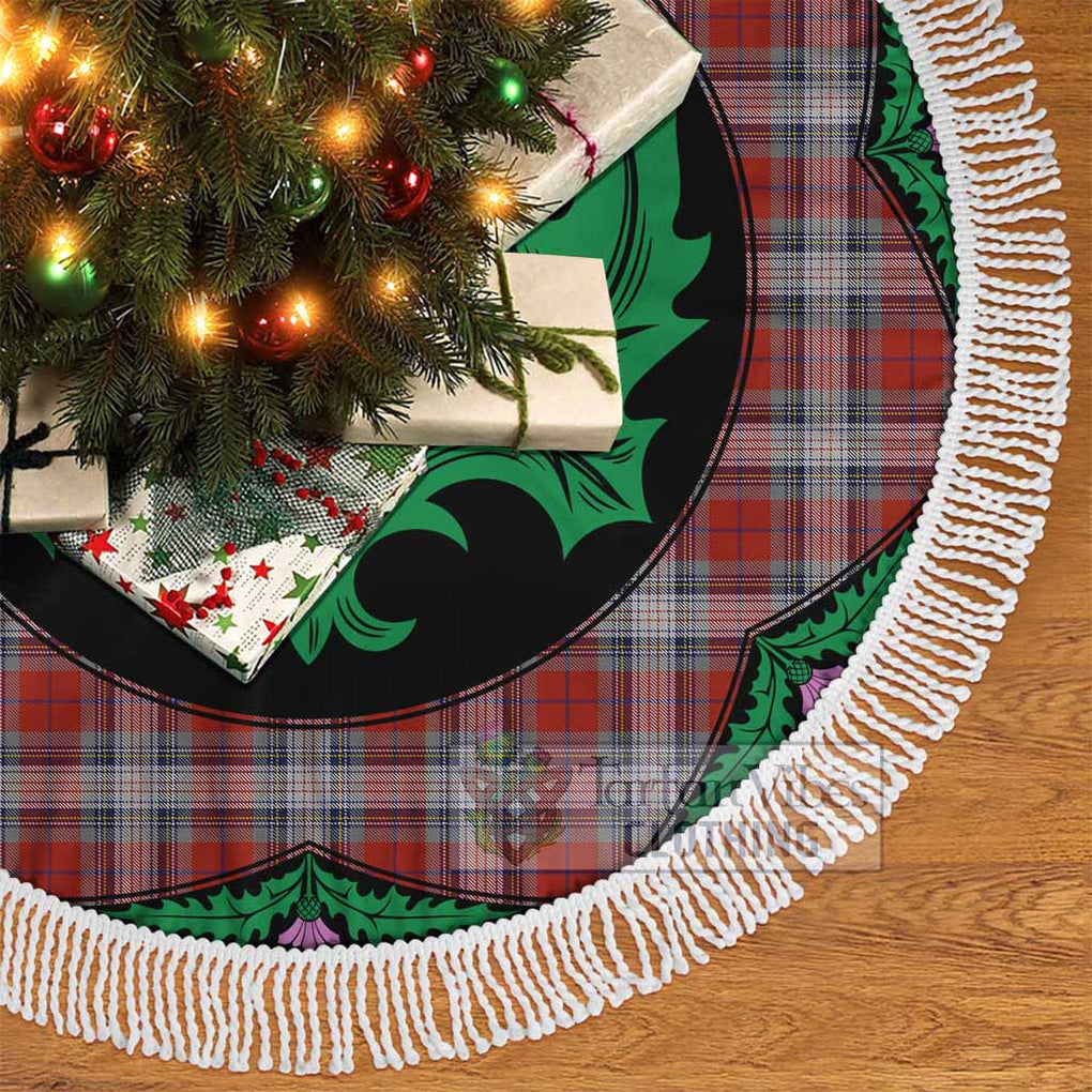 Warden Tartan Christmas Tree Skirt Scottish Thistle Style - Tartan Vibes Clothing