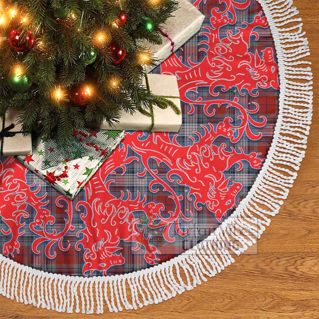 Warden Tartan Christmas Tree Skirt Lion Rampant Style - Tartan Vibes Clothing