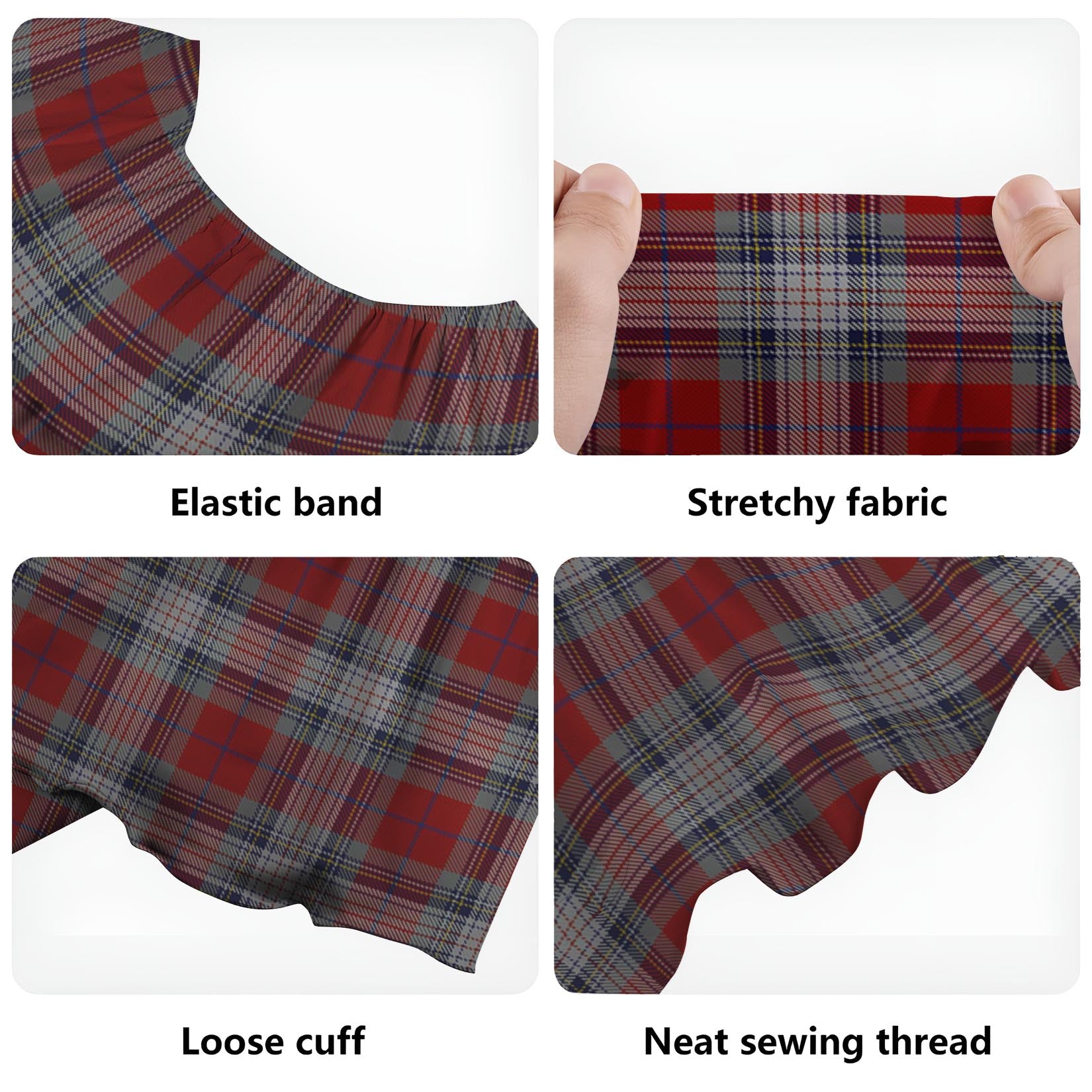 Warden Tartan Off Shoulder Long Dress - Tartan Vibes Clothing