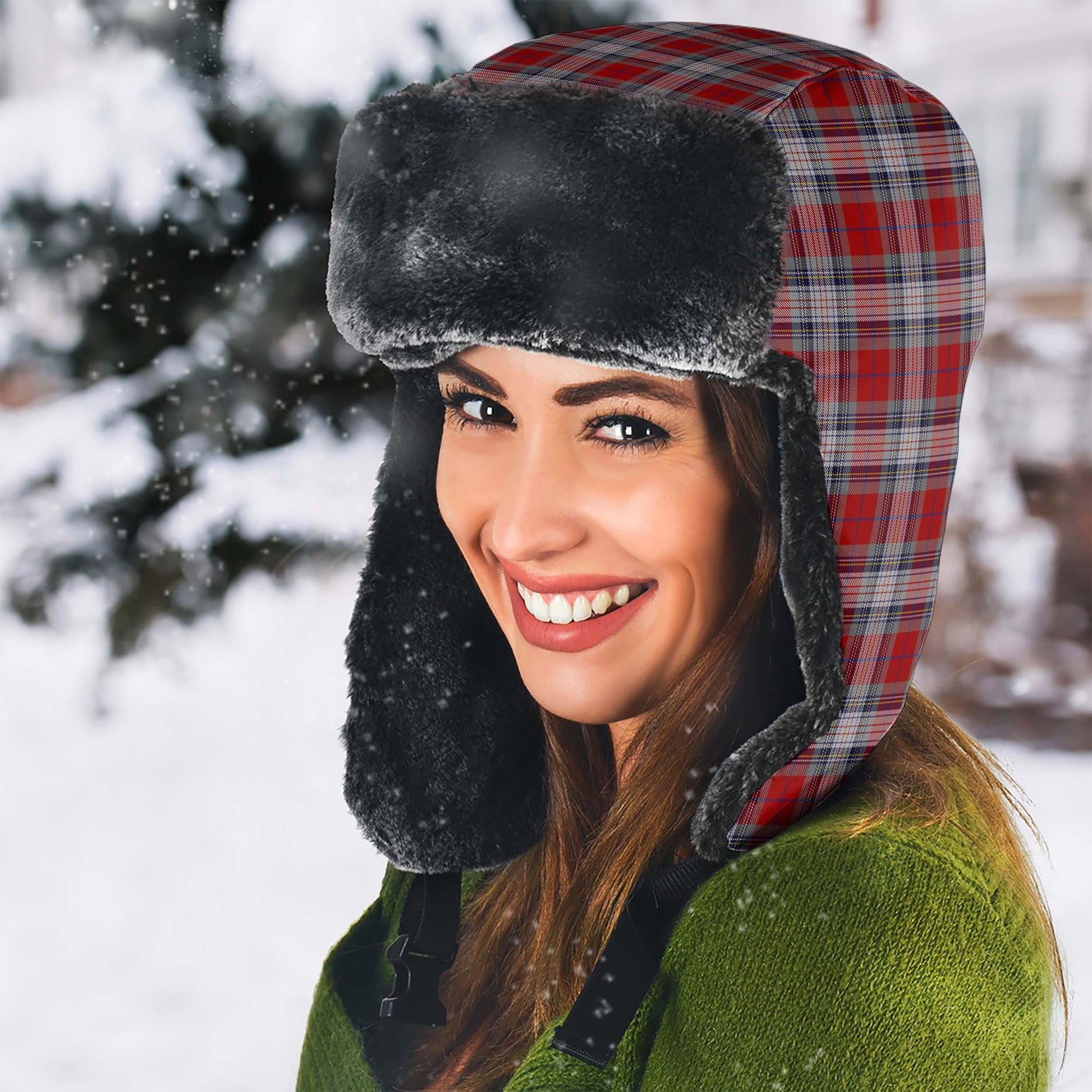 Warden Tartan Winter Trapper Hat - Tartanvibesclothing