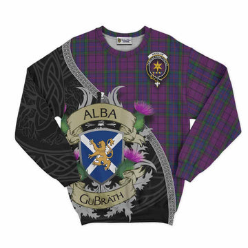 Wardlaw Tartan Family Crest Sweatshirt Lion Rampant Royal Thistle Shield Celtic Inspired