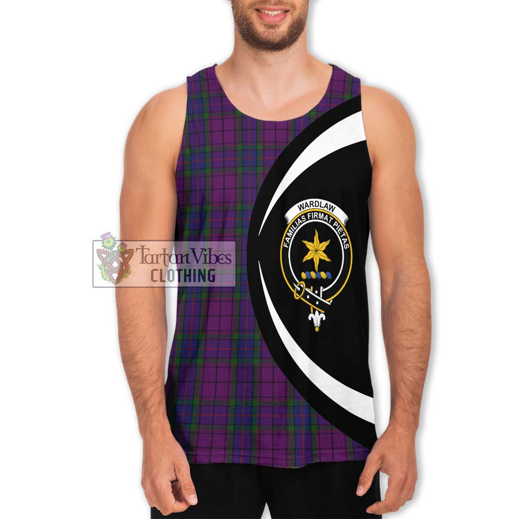 Wardlaw Tartan Men's Tank Top with Family Crest Circle Style Men - Tartan Vibes Clothing