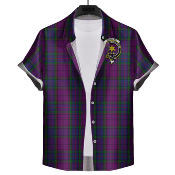 Wardlaw Tartan Hawaiian Shirt with Family Crest
