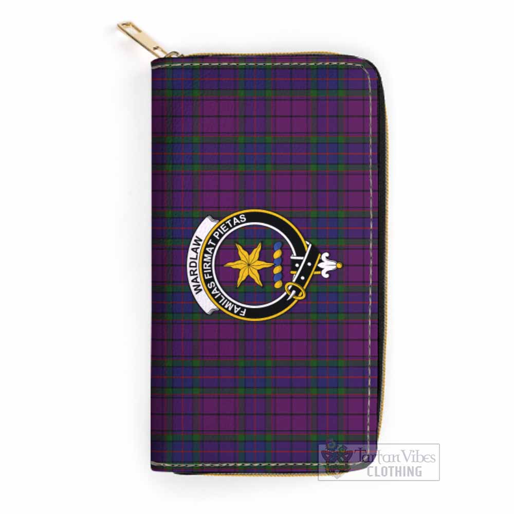 Tartan Vibes Clothing Wardlaw Tartan Women's Leather Wallet with Family Crest