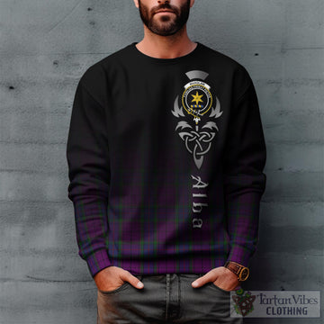 Tartan Vibes Clothing Wardlaw Tartan Sweatshirt Featuring Alba Gu Brath Family Crest Celtic Inspired