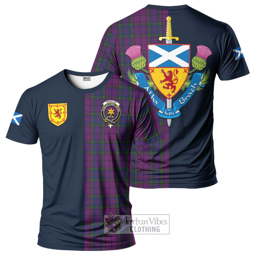 Wardlaw Tartan T-Shirt Alba with Scottish Lion Royal Arm Half Style Kid's Shirt - Tartan Vibes Clothing