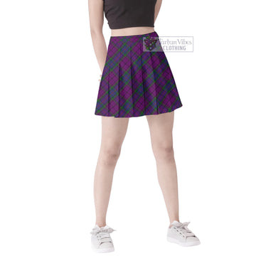 Wardlaw Tartan Women's Plated Mini Skirt Cross Style